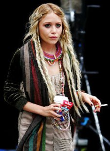 the actual Hollywood diet, as shown by Mary-Kate Olsen: coffee-and cigarettes.